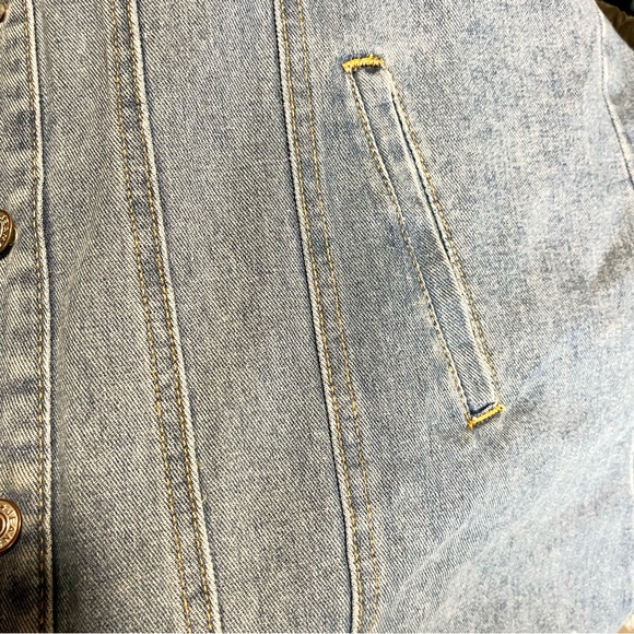 Denim Duster. Size Large/XL - Picture 2 of 3